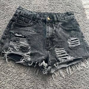 faded grey h&m xs shorts